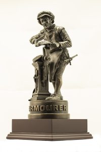 The Armourer Statue - Left Front View