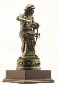 The Armourer Statue - Right Front View